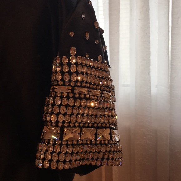 Thomas Wylde runways tuxedo long silk jacket, M - Picture 9 of 15